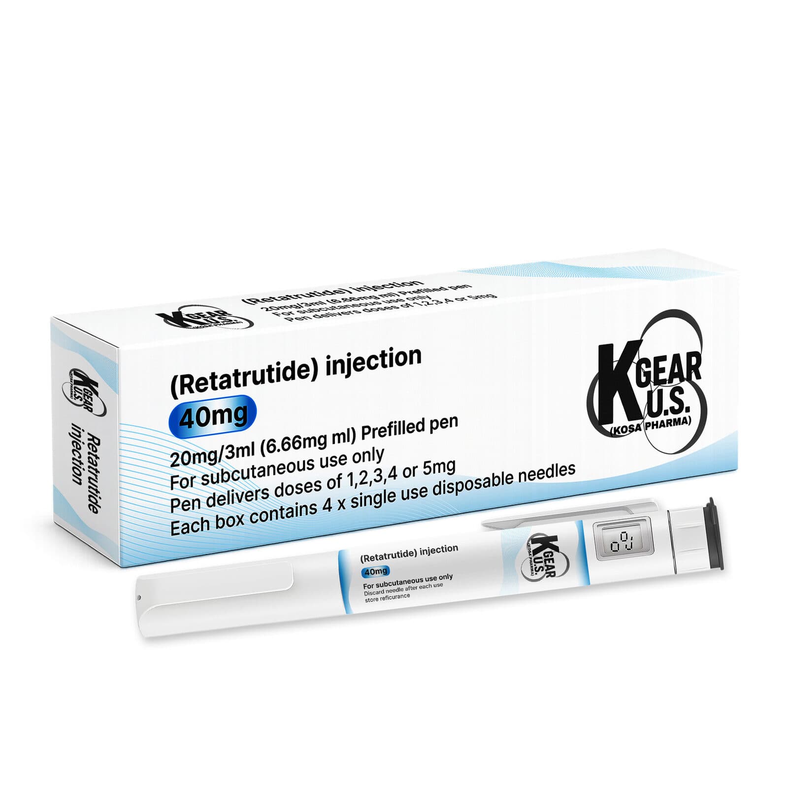 Retatrutide 40mg Pen & Kit